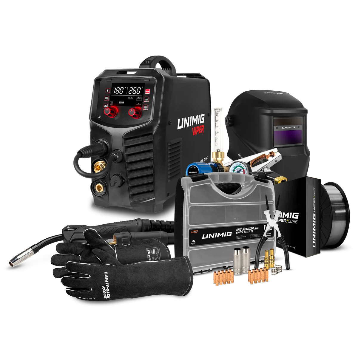 UNIMIG VIPER MULTI 180 WELDER BUNDLE