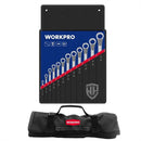 WORKPRO 12PC DOUBLE RING SPANNER SET