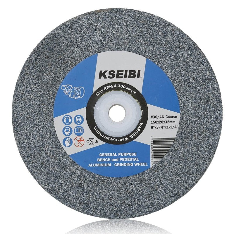 KSEIBI GRINDING STONE 150MM X 20 X 32MM #100