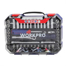 WORKPRO 70PC  1/4" DR. 6 POINT SOCKET SET