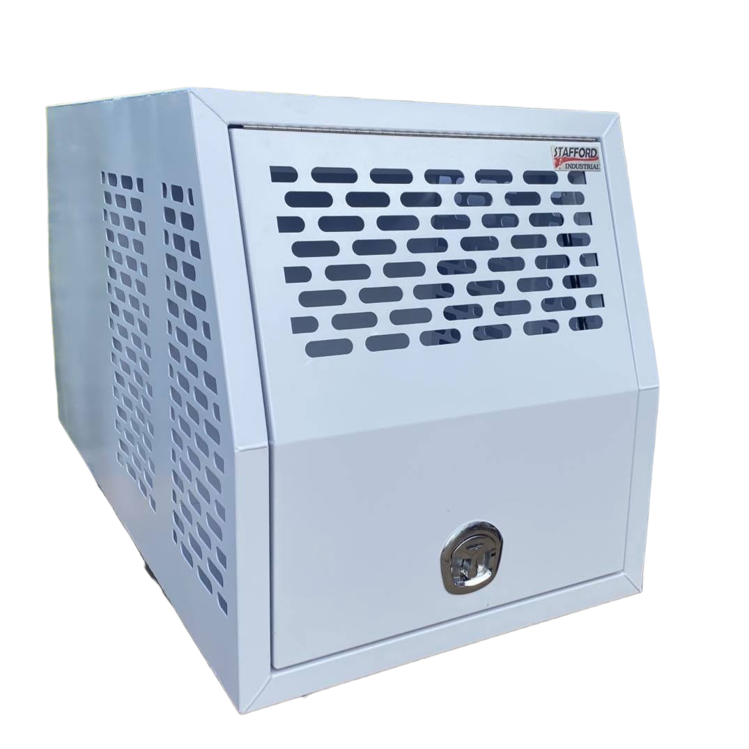 STAFFORD INDUSTRIAL DOGBOX 900MM X 1780MM X 1000MM WHITE CANOPY