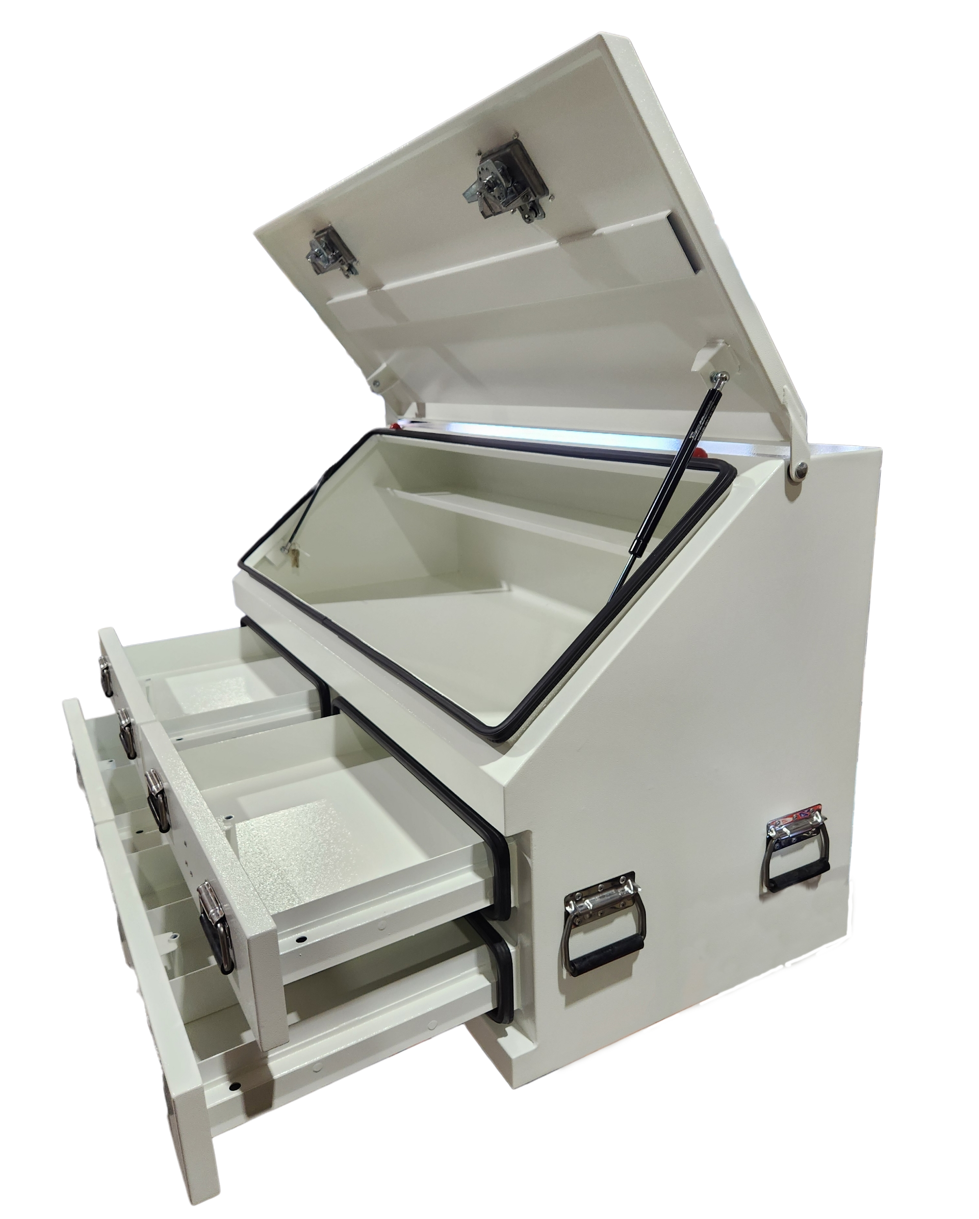 STAFFORD INDUSTRIAL 4 DRAWER 1300MM ANGLED WHITE TOOL BOX