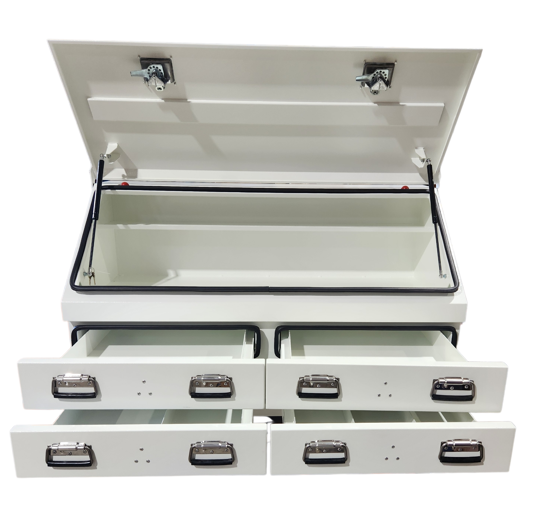 STAFFORD INDUSTRIAL 4 DRAWER 1300MM ANGLED WHITE TOOL BOX