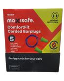 MAXISAFE COMFORT FIT CORDED EARPLUGS