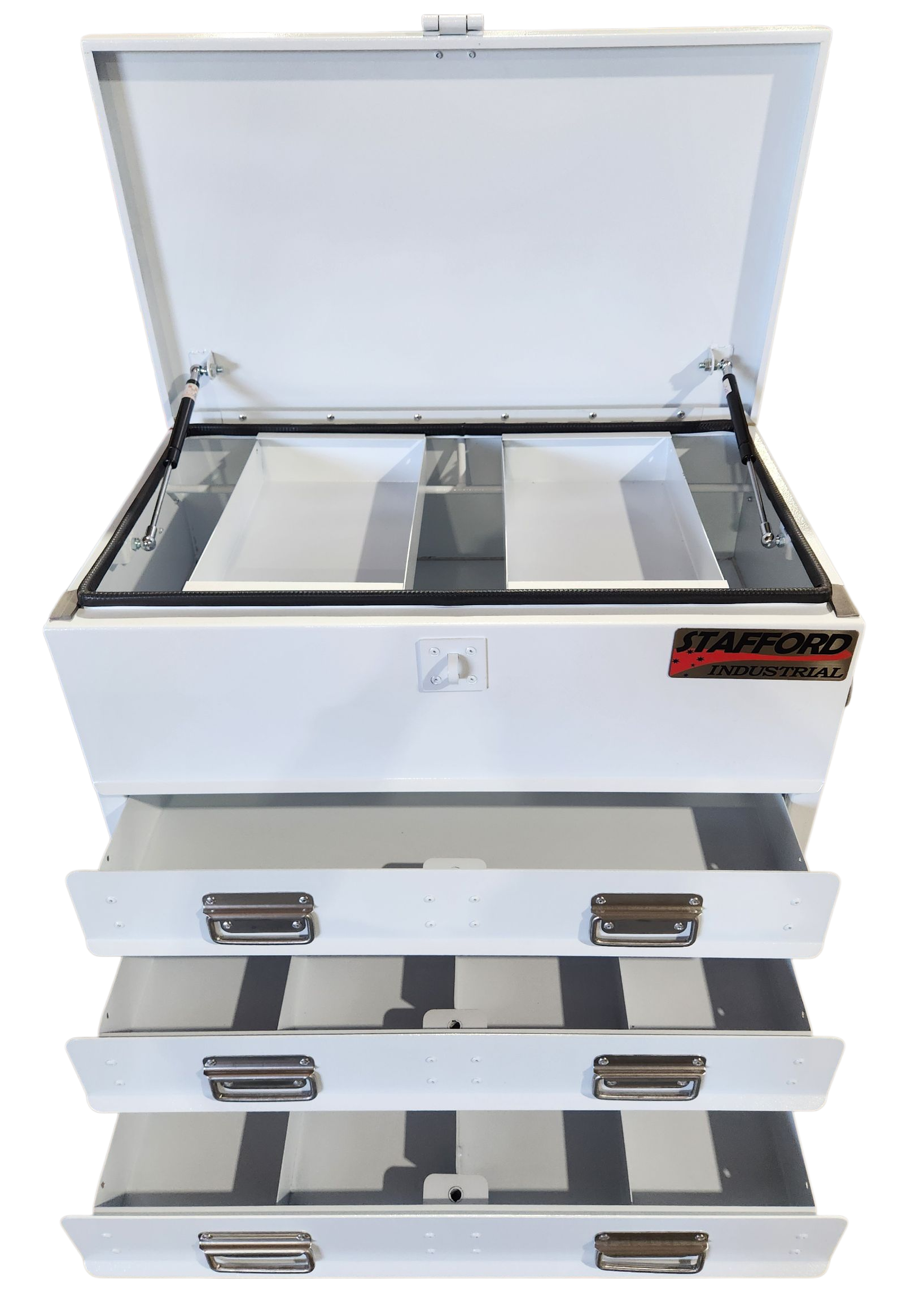 STAFFORD INDUSTRIAL TC700 SERIES 3 DRAWER WHITE TOOLBOX