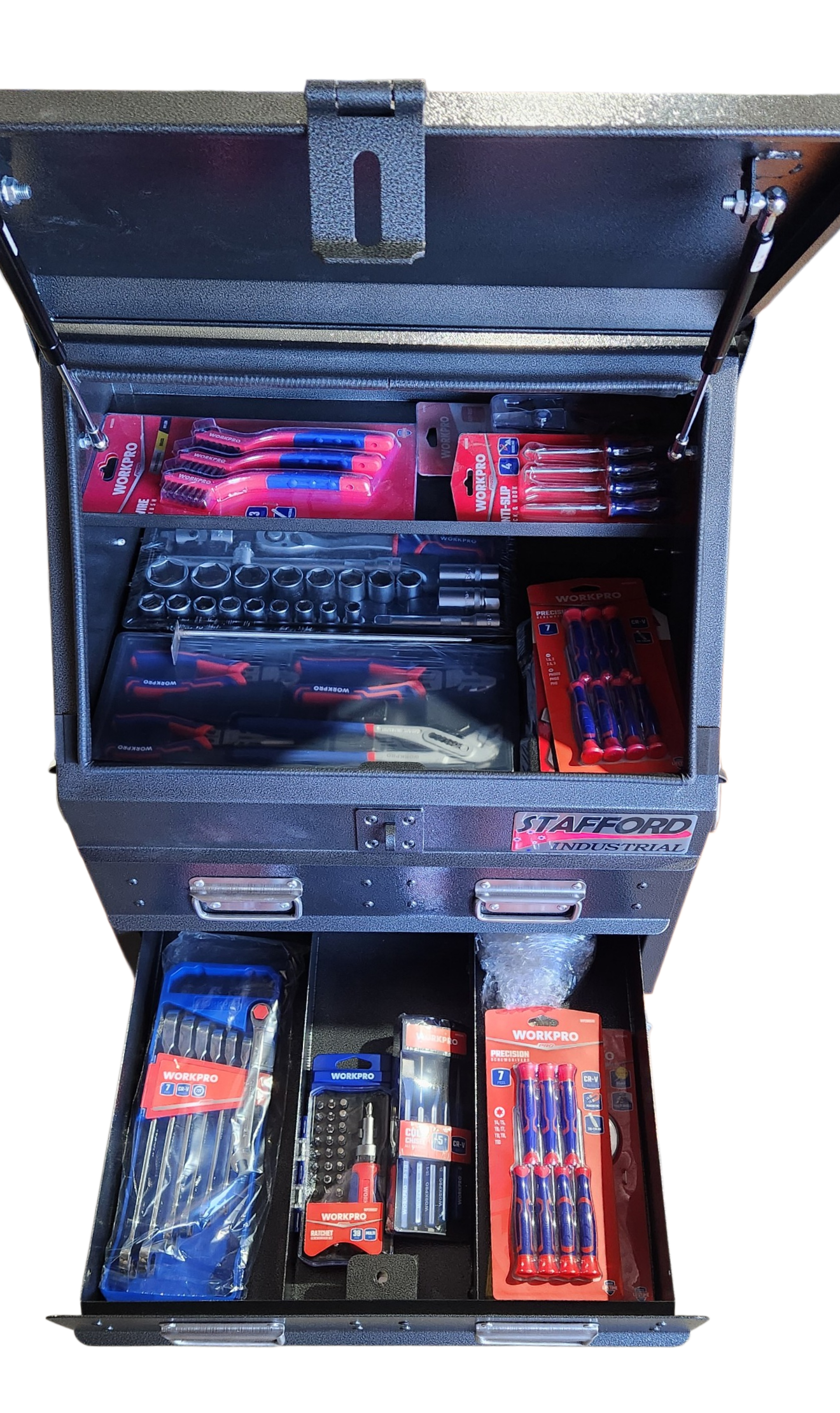 WORKPRO 290PCE TOOLKIT WITH TC550A-2GSB