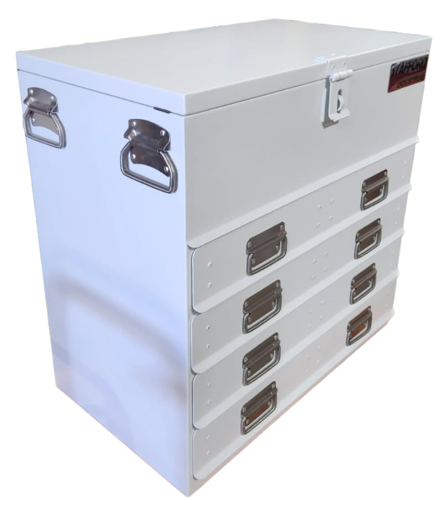 STAFFORD INDUSTRIAL TC700 SERIES 4 DRAWER WHITE TOOLBOX