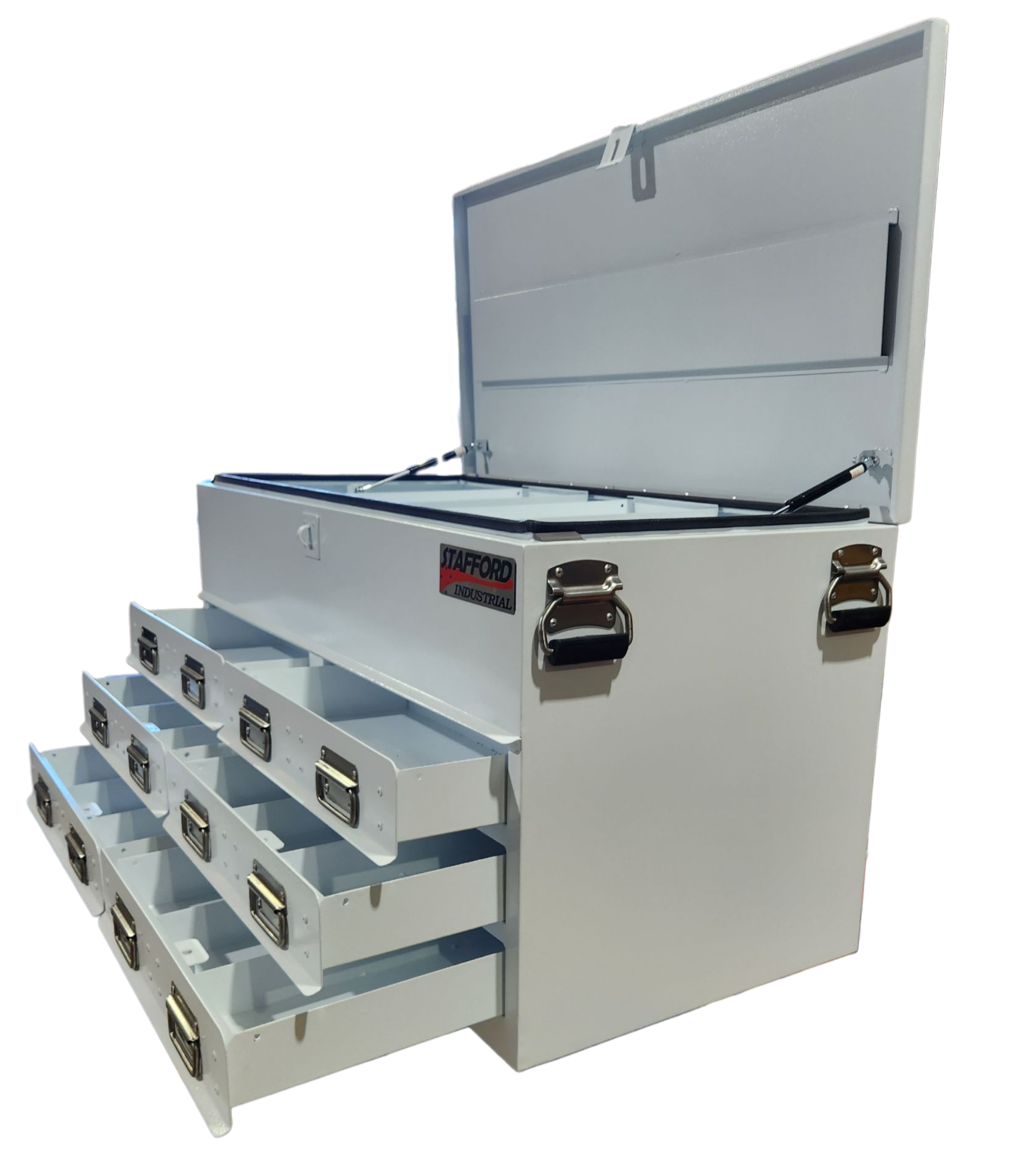 STAFFORD INDUSTRIAL WHITE 1100MM 6 DRAWER UTE BOX