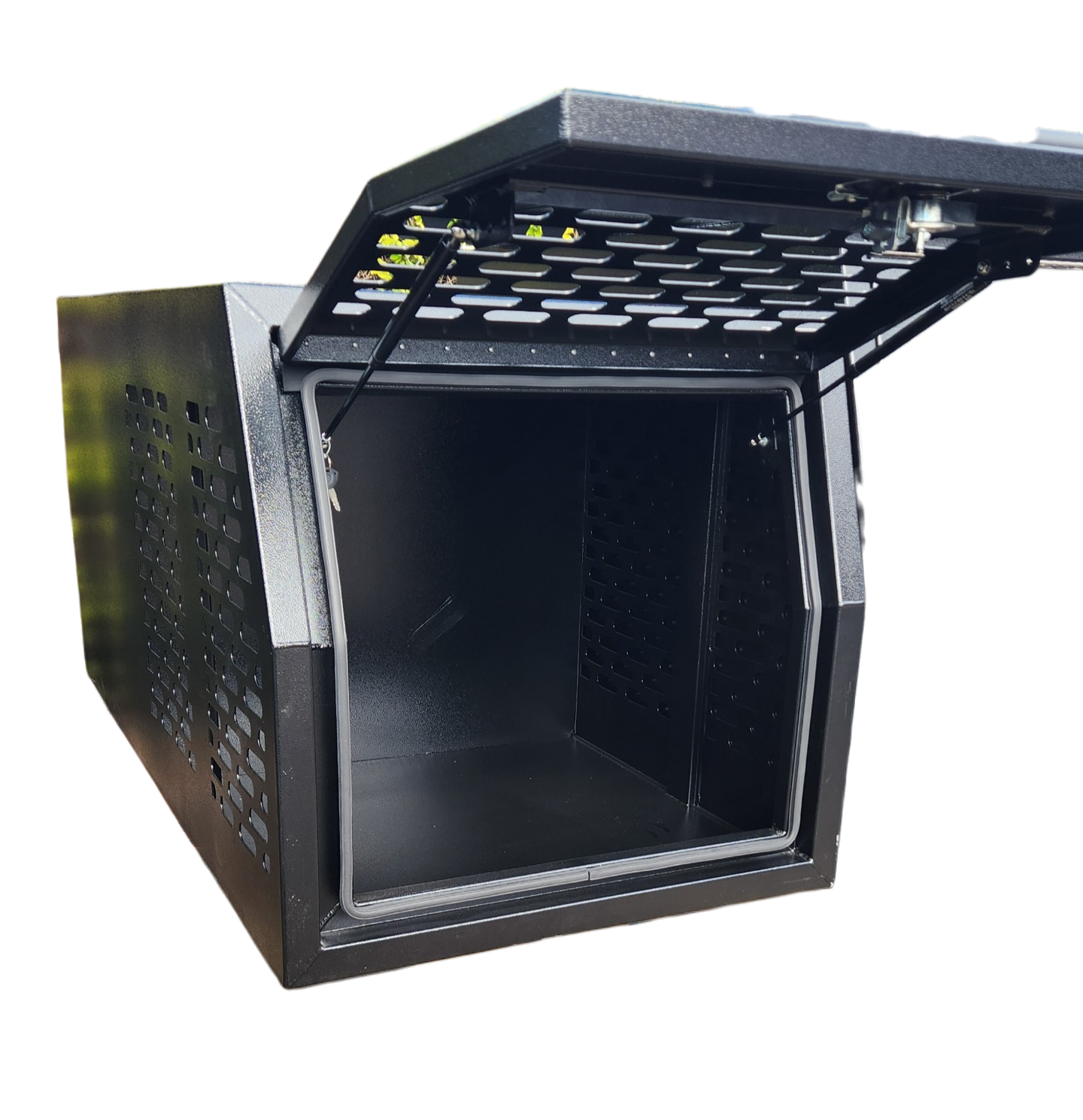 STAFFORD INDUSTRIAL DOGBOX 900MM X 1780MM X 860MM BLACK CANOPY