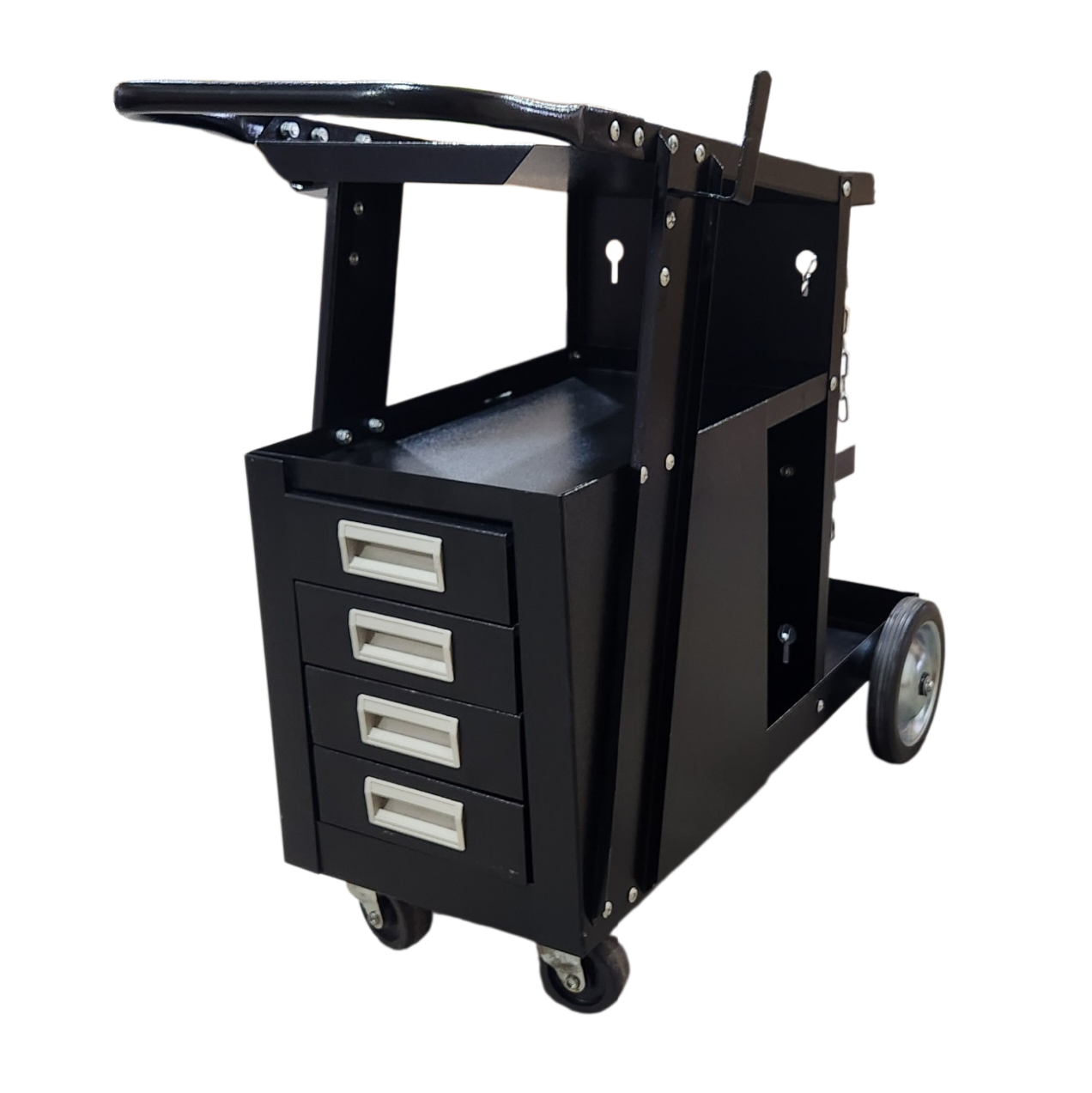 STAFFORD WELDING TROLLEY WITH DRAWS 71X42X66X85CM
