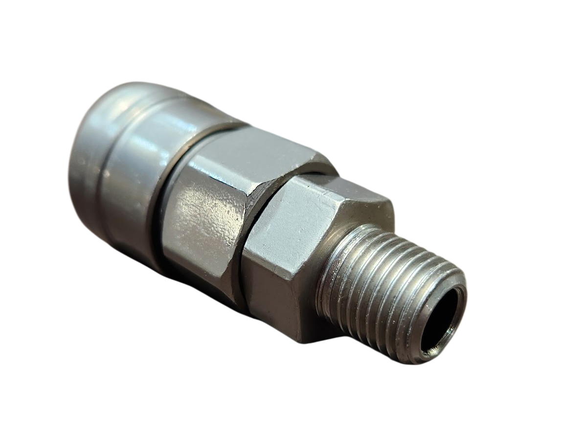STAFFORD INDUSTRIAL 1 TOUCH 1/4" NITTO COUPLER WITH MALE THREAD