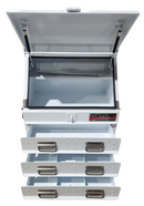 STAFFORD INDUSTRIAL TC550 SERIES UTE BOX 3 DR WHITE UTE BOX ANGLED