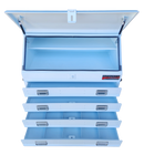 STAFFORD INDUSTRIAL TC880 SERIES 4 DRAWER TRUCK  BOX WHITE ANGLED