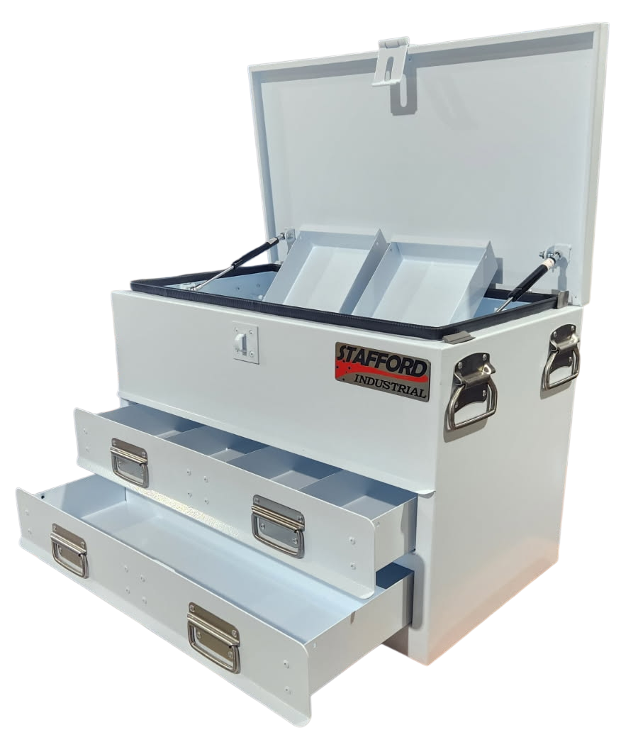 STAFFORD INDUSTRIAL TC700 SERIES 2 DR WHITE TOOL BOX