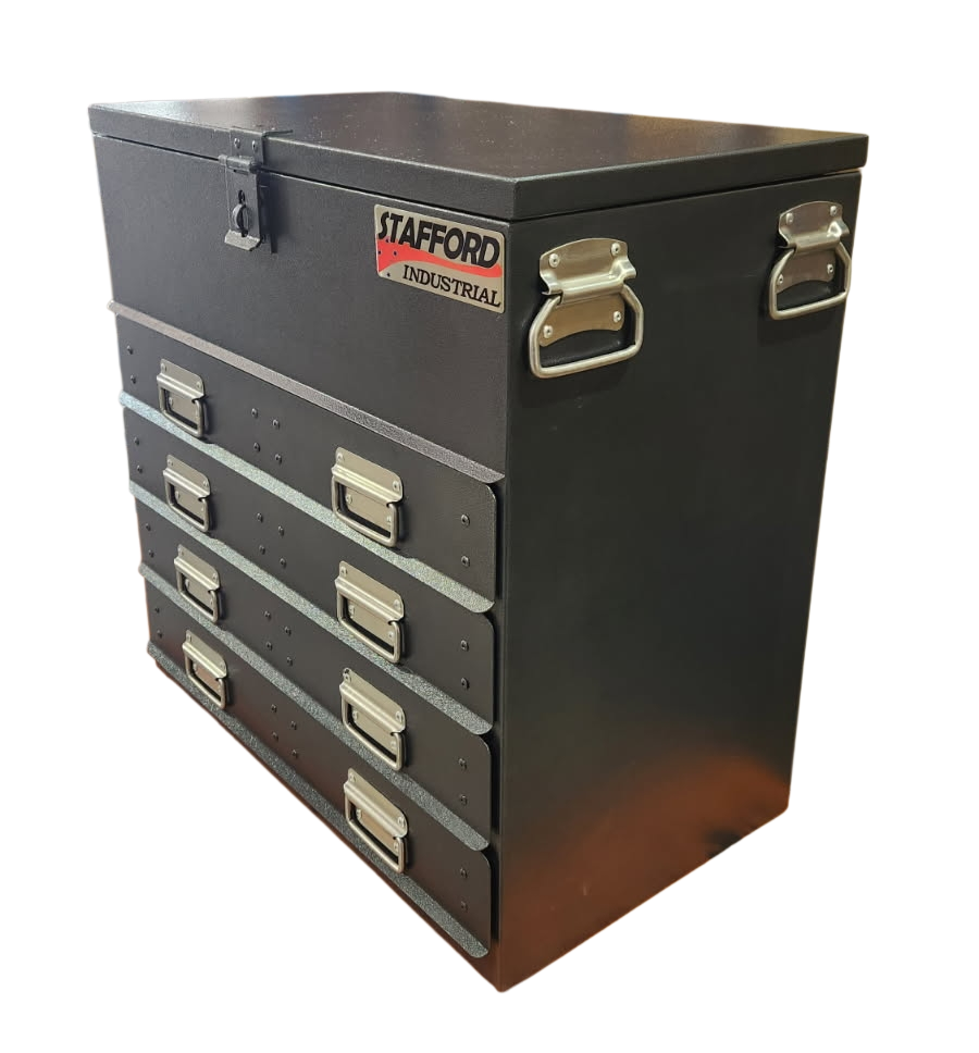 STAFFORD INDUSTRIAL TC700 SERIES 4 DRAWER BLACK TOOLBOX
