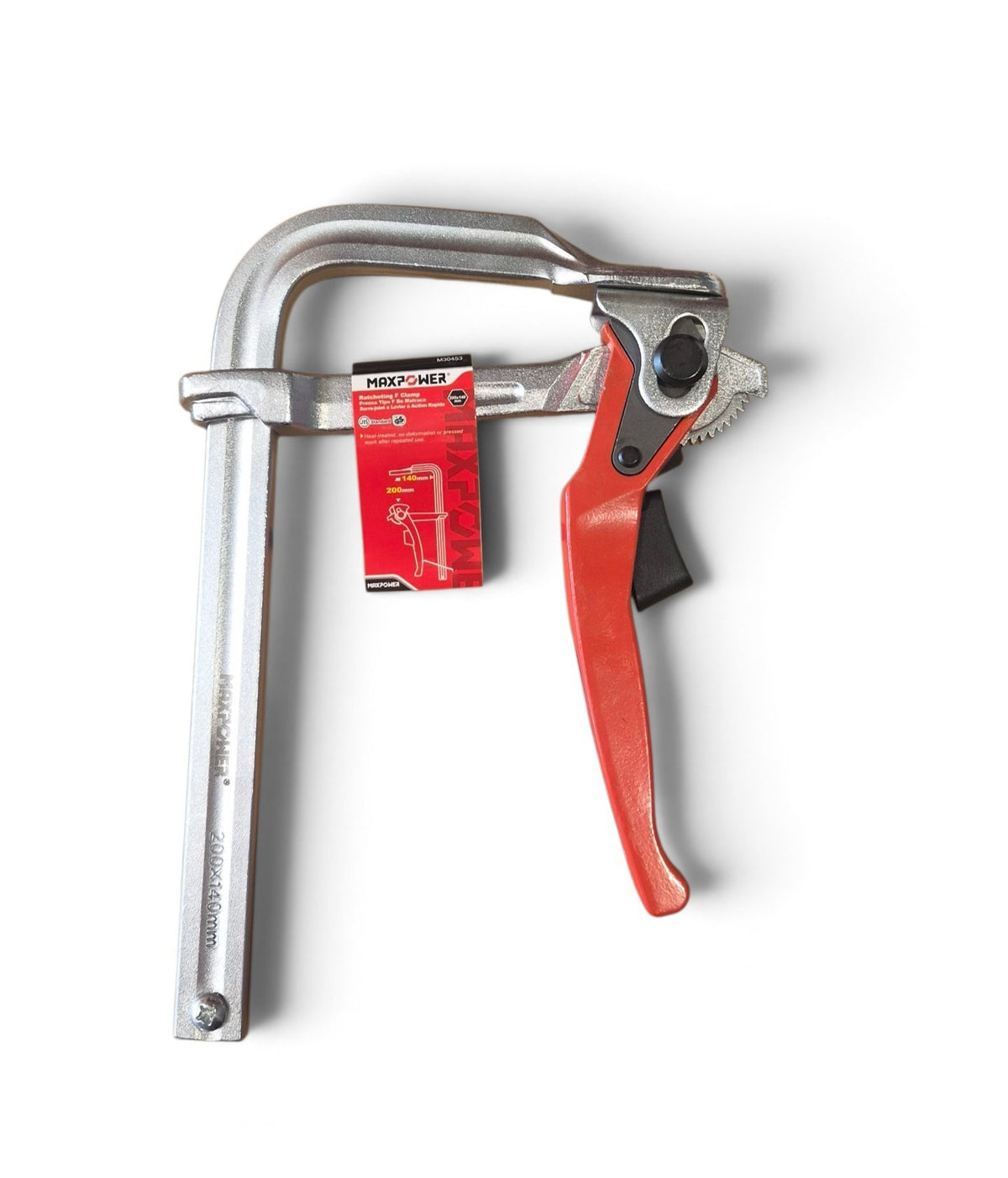 MAXPOWER RATCHET F-CLAMP 140 x 200