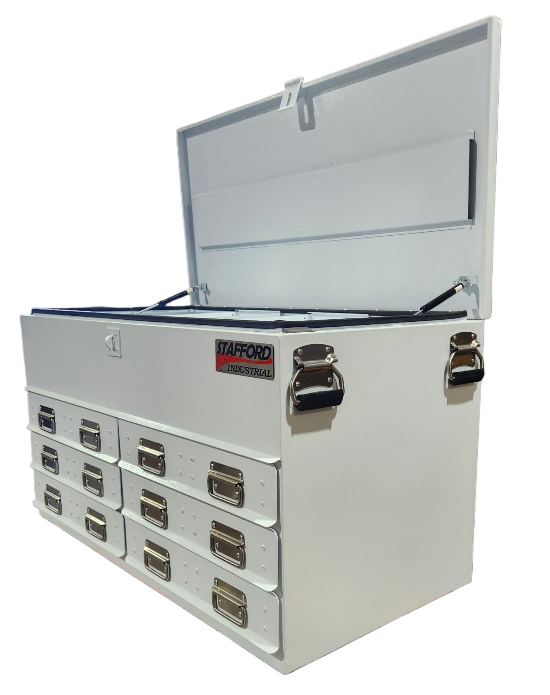 STAFFORD INDUSTRIAL WHITE 1100MM 6 DRAWER UTE BOX