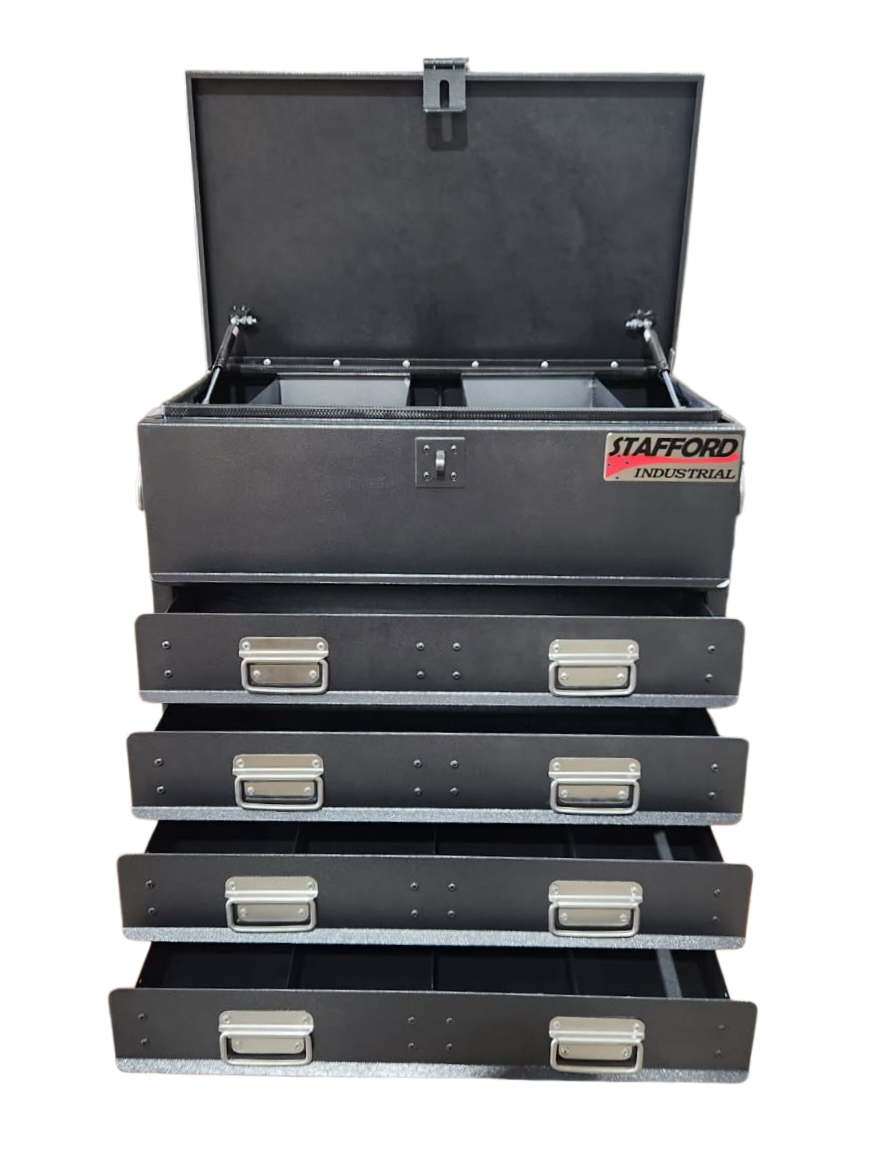 STAFFORD INDUSTRIAL TC700 SERIES 4 DRAWER BLACK TOOLBOX