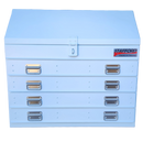 STAFFORD INDUSTRIAL TC880 SERIES 4 DRAWER TRUCK  BOX WHITE ANGLED