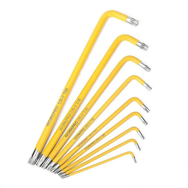 WORKPRO 9PC LONG ARM TORX KEY SET