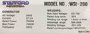 STAFFORD WELDER 200AMP WELDER GENERATOR