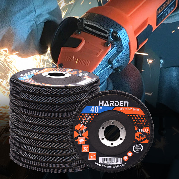 HARDEN 115x22.2MMx60# FLAP DISC W/FIBERGLASS BACK