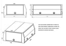 STAFFORD INDUSTRIAL CANOPY 2400X860X1780 WHITE 3MM 3 DOORS