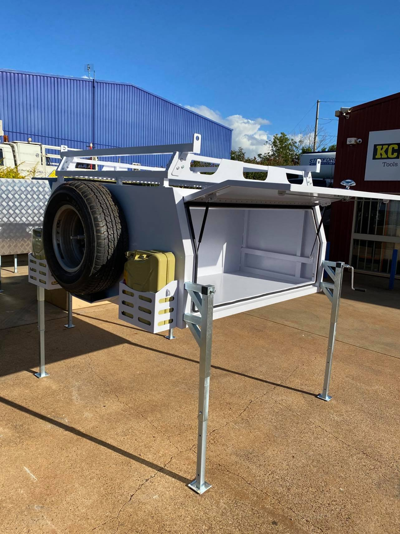 STAFFORD INDUSTRIAL MAXI CANOPY 1800X860X1780 WHITE  3MM