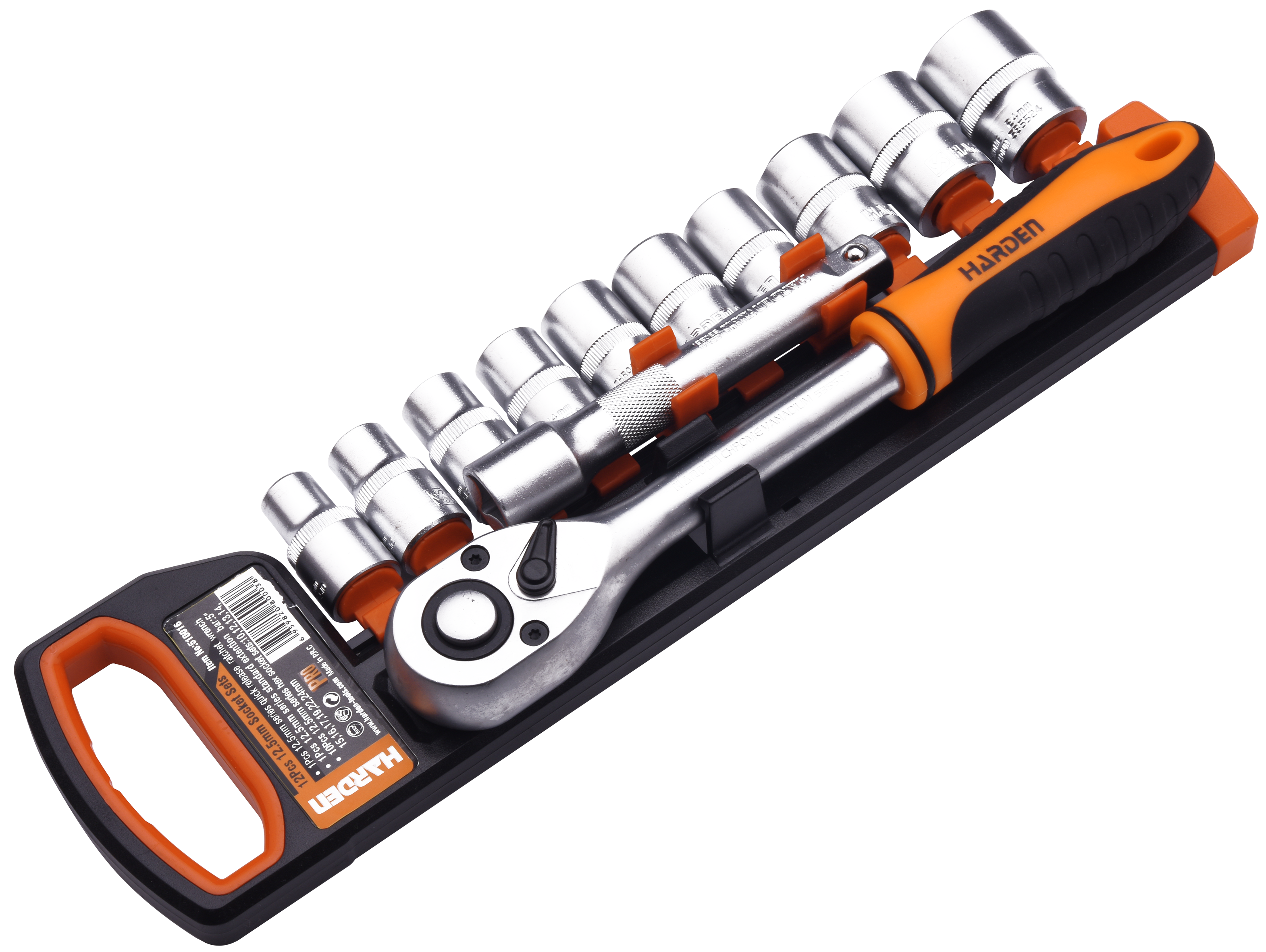 HARDEN 12PCE 1/2"DR SOCKET SET