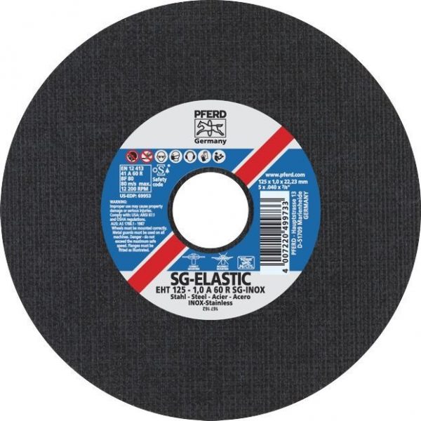 CUT-OFF WHEEL EHT 125-1,0 SG STEELOX