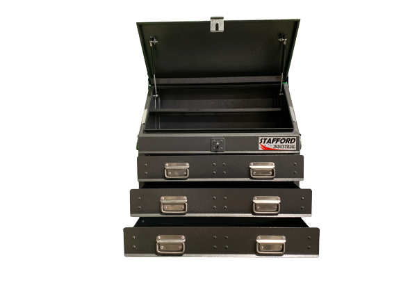 STAFFORD INDUSTRIAL TC700 SERIES 3 DRAWER ANGLE BLACK  TOOL BOX