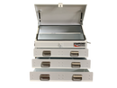 STAFFORD INDUSTRIAL TC700 SERIES 3 DRAWER ANGLE WHITE TOOL BOX